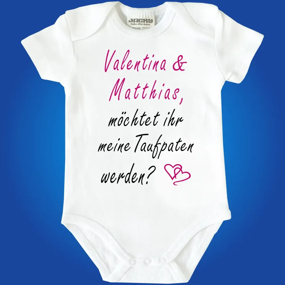 Babybody Patenonkel Frage mit Wunschname