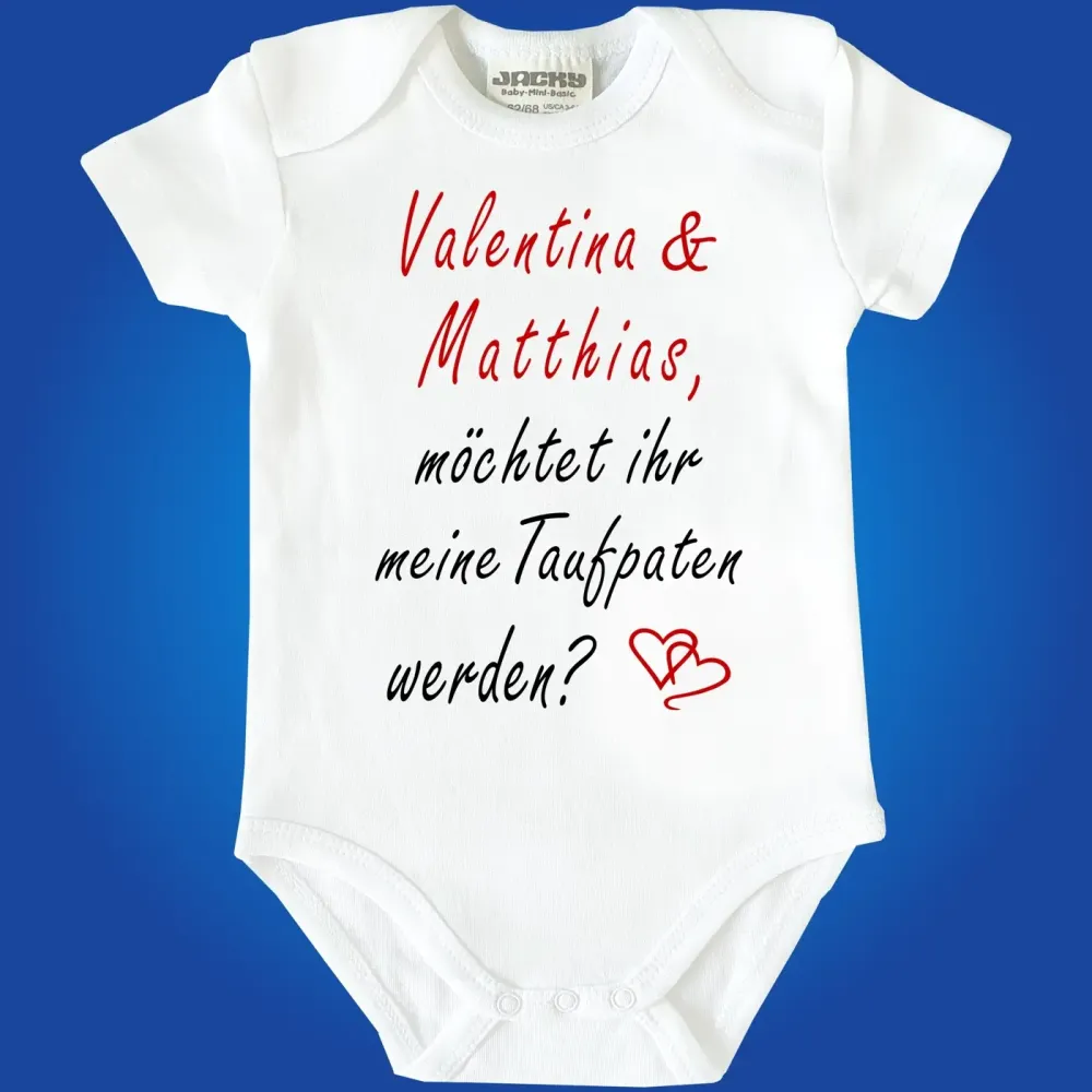 Babybody Patenfrage Geschenkidee