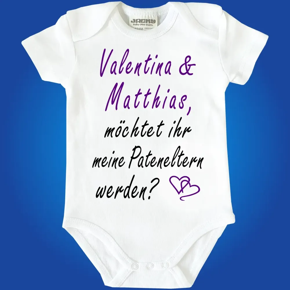 Einteiler mit Aufdruck Pateneltern