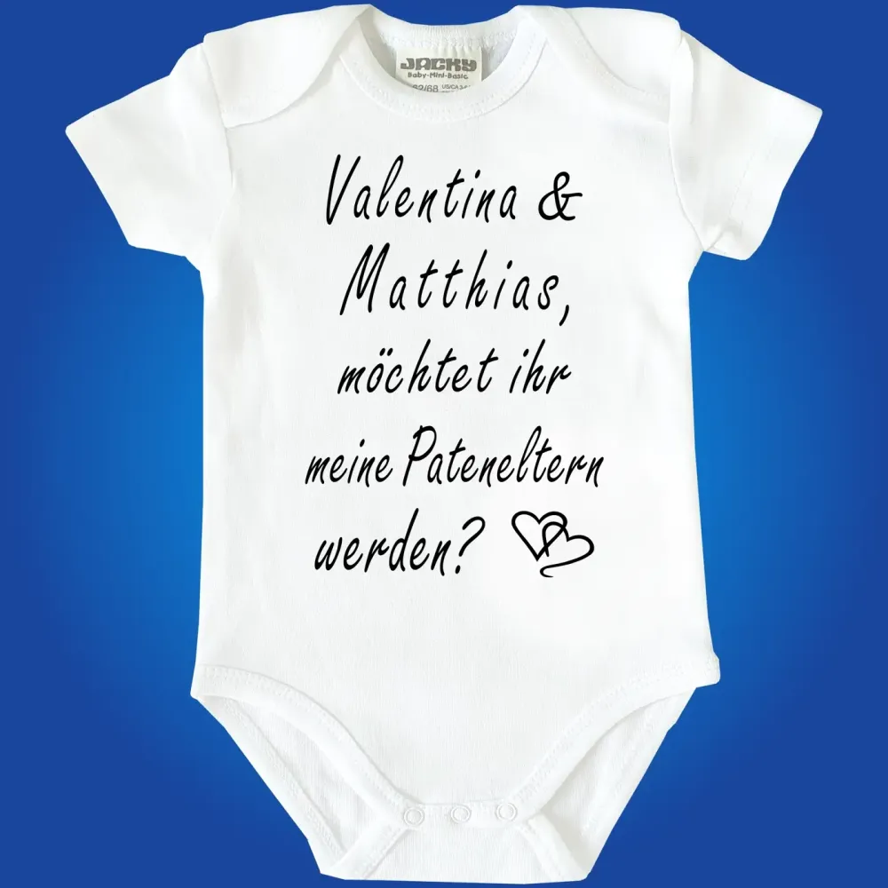 Babybody personalisiert für Patenonkel