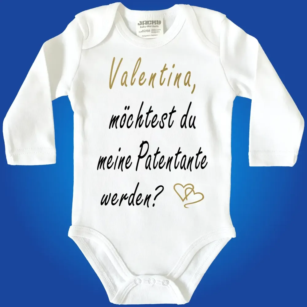 Preview: Baby-Body mit Aufdruck Patentante