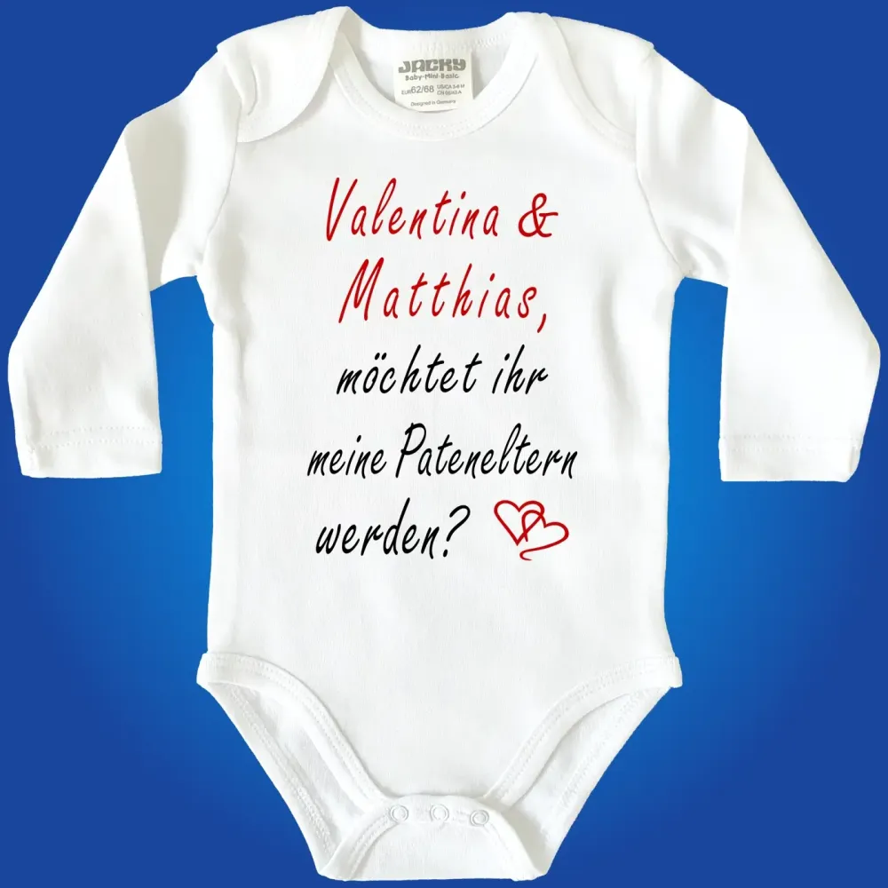 Babybody personalisiert für Patenonkel