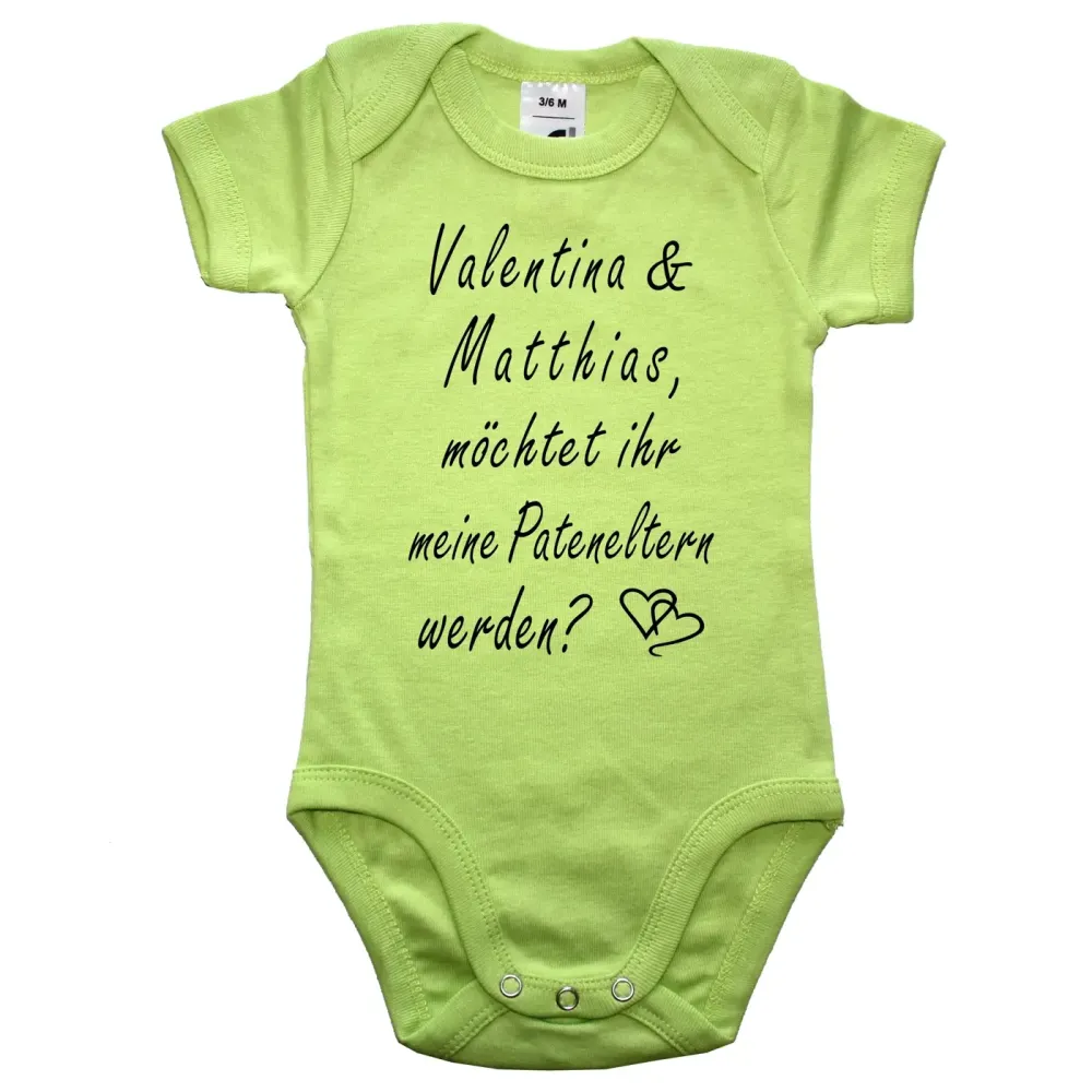 Babybody personalisiert für Patenonkel