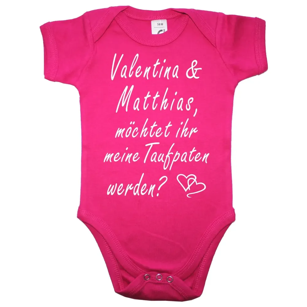 Strampler mit Aufdruck Patentante