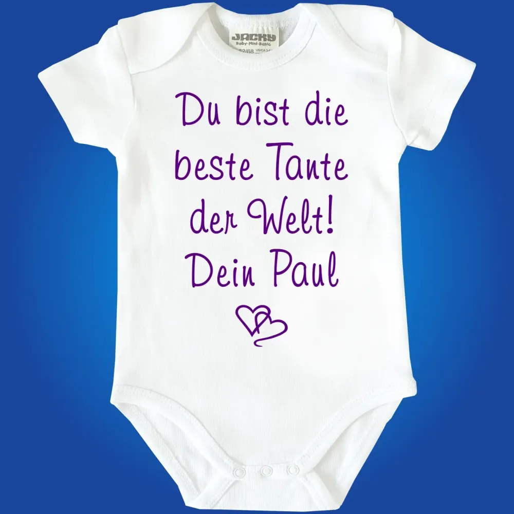 Preview: Babybody „Bester Opa der Welt“ mit Babynamen