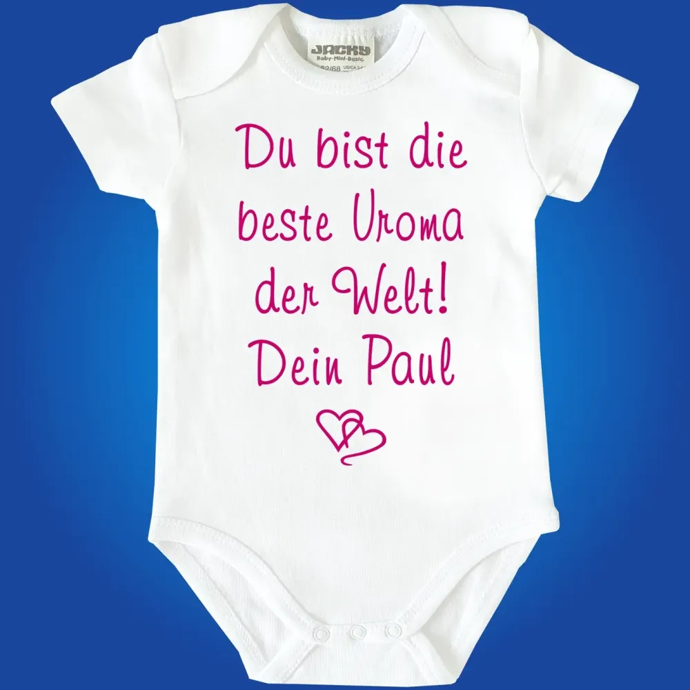 Preview: Babybody „Beste Oma der Welt“ personalisiert