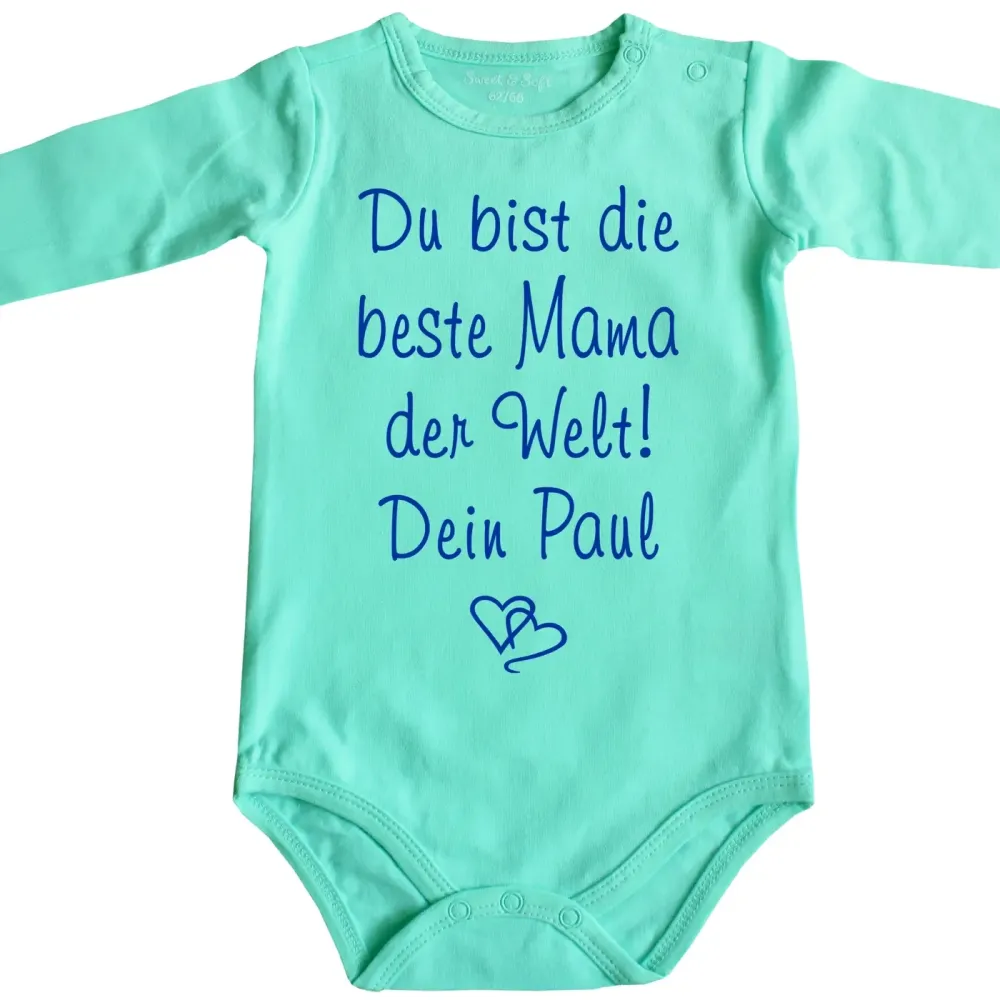 Preview: Baby-Body „Beste Uroma der Welt“ mit Wunschname