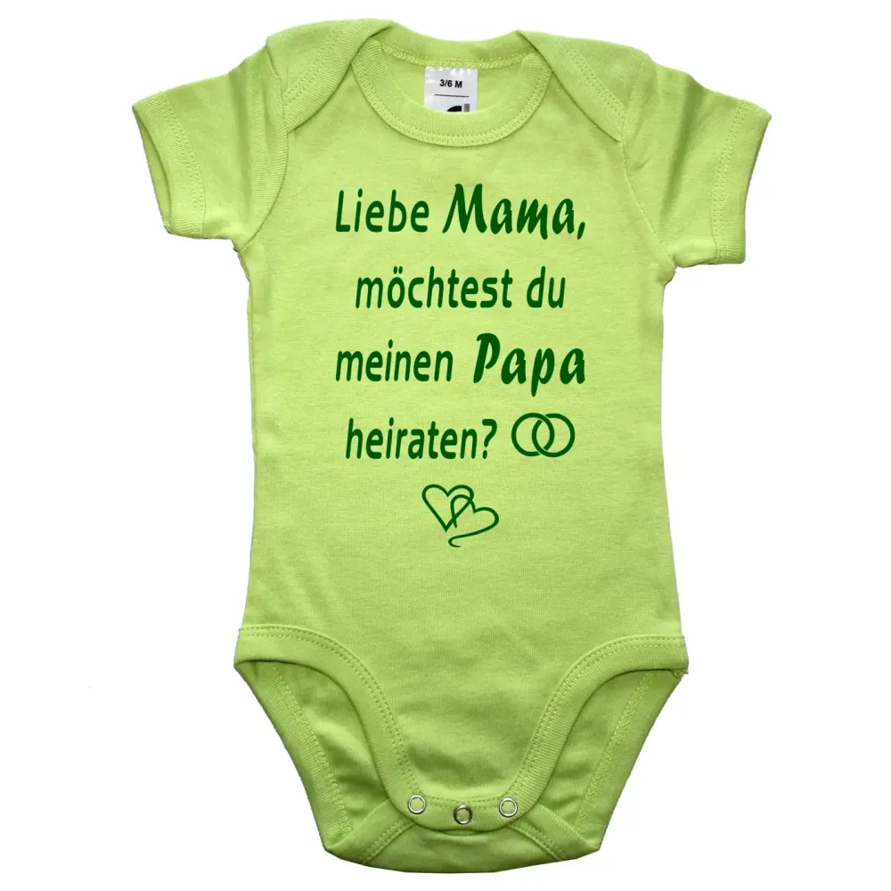 Babybody romantischer Antrag Mama oder Papa