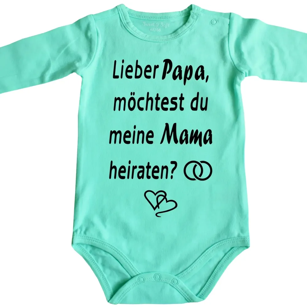 Baby-Body mit Druck Heiratsantrag