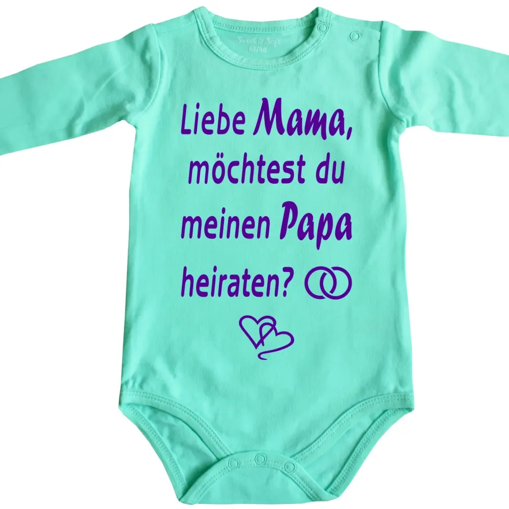 Baby-Body mit Druck Heiraten