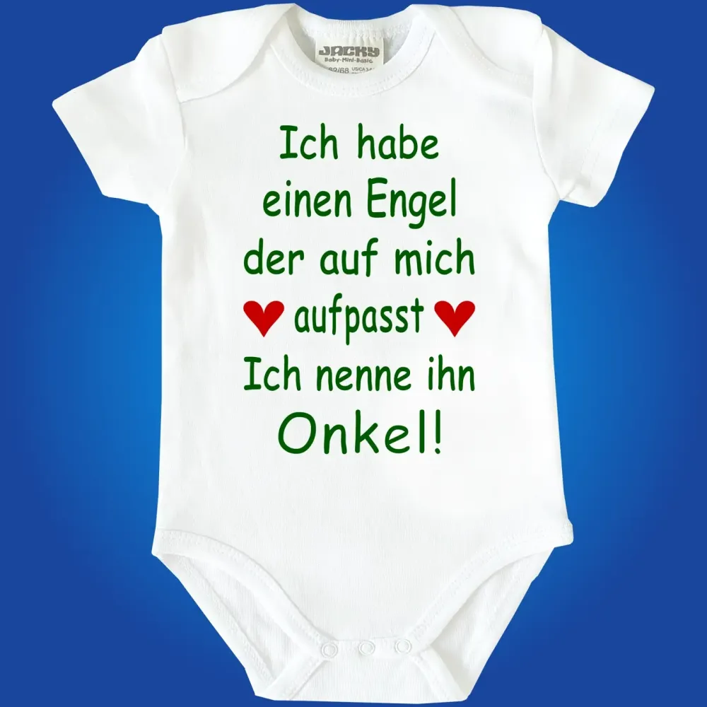 Babybody Engel Motiv personalisiert