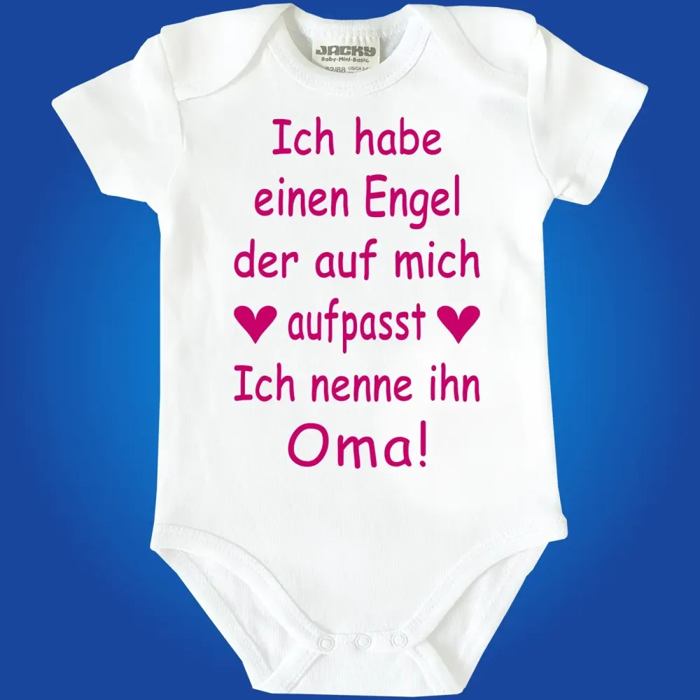 Preview: Baby‑Body mit Text „Ich nenne ihn Oma“ oder „Ich nenne ihn Opa“