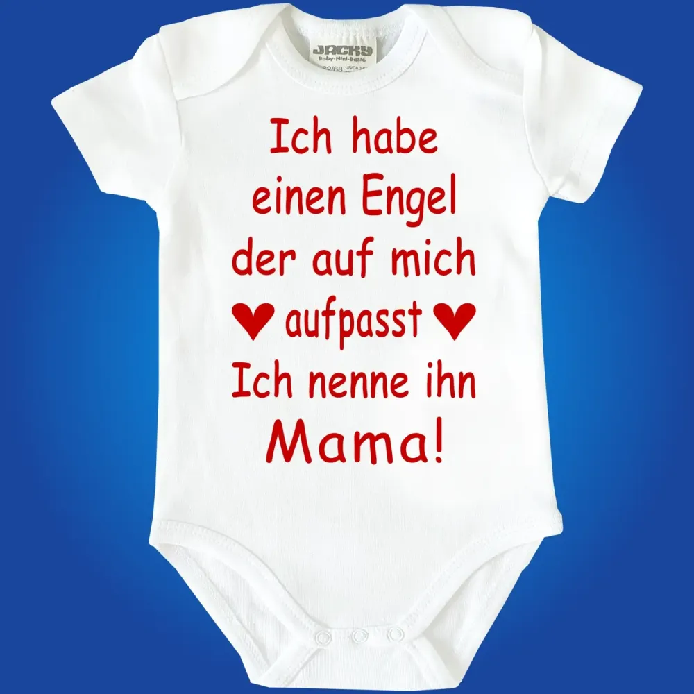 Preview: Babybody mit Schutzengel‑Motiv für Babys