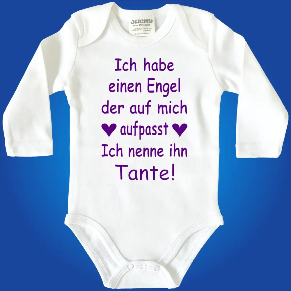 Babybody mit Druck Engel Tante Onkel