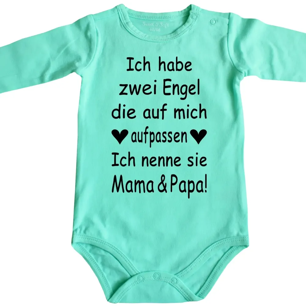 Babybody mit Druck „Ich habe einen Engel“