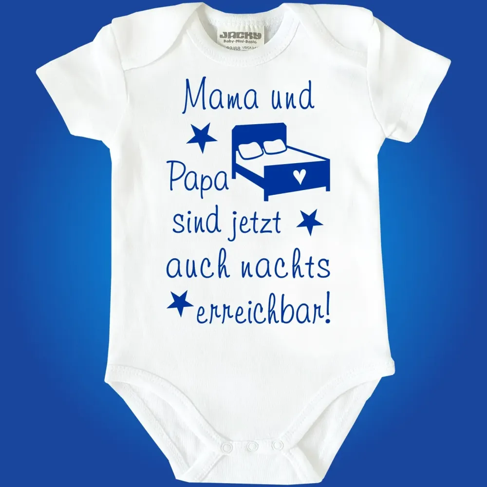 Preview: Lustiger Babybody mit humorvollem Eltern‑Spruch