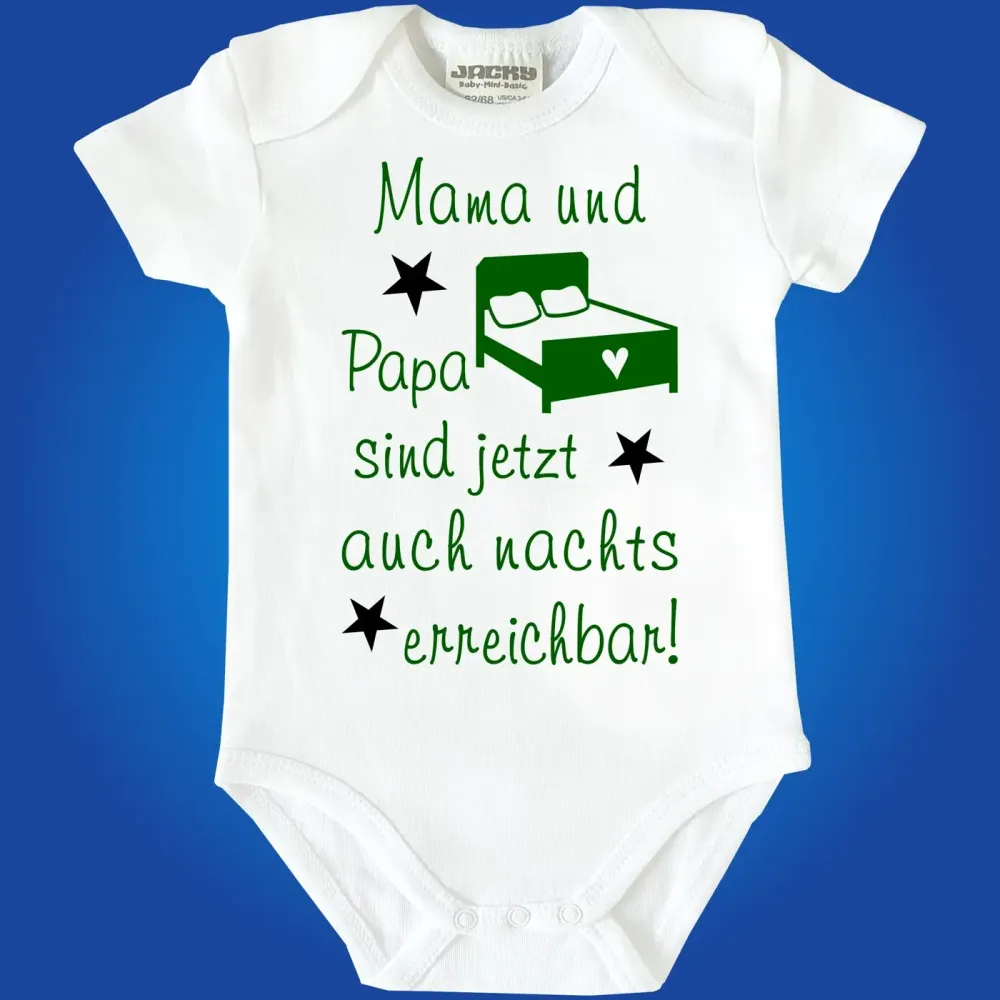 Baby‑Body mit witzigem Text für junge Familien