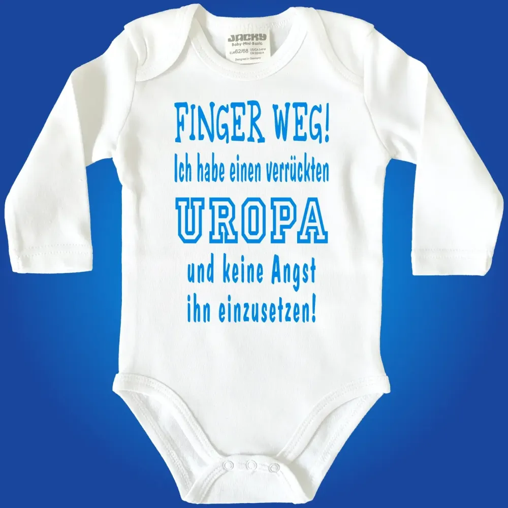 Babybody „Ich habe einen verrückten Papa“ in verschiedenen Farben