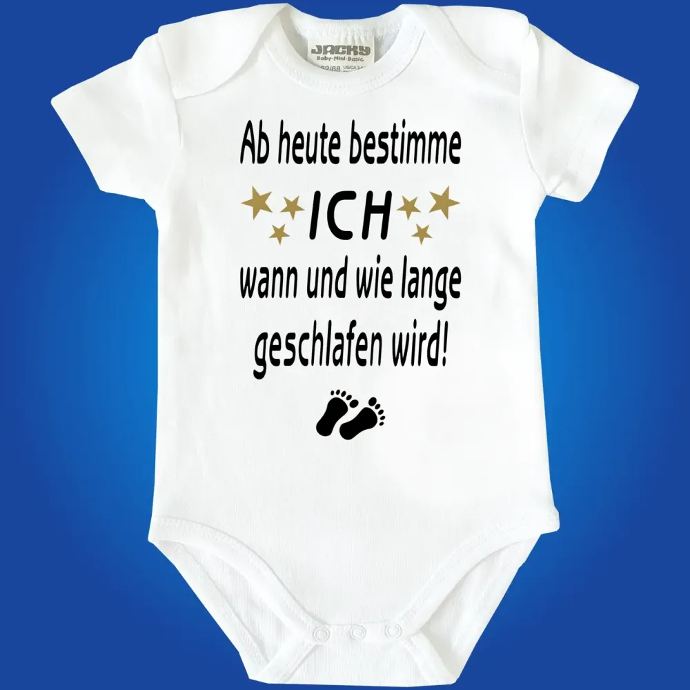 Babybody mit Spruch Schlaflosigkeit