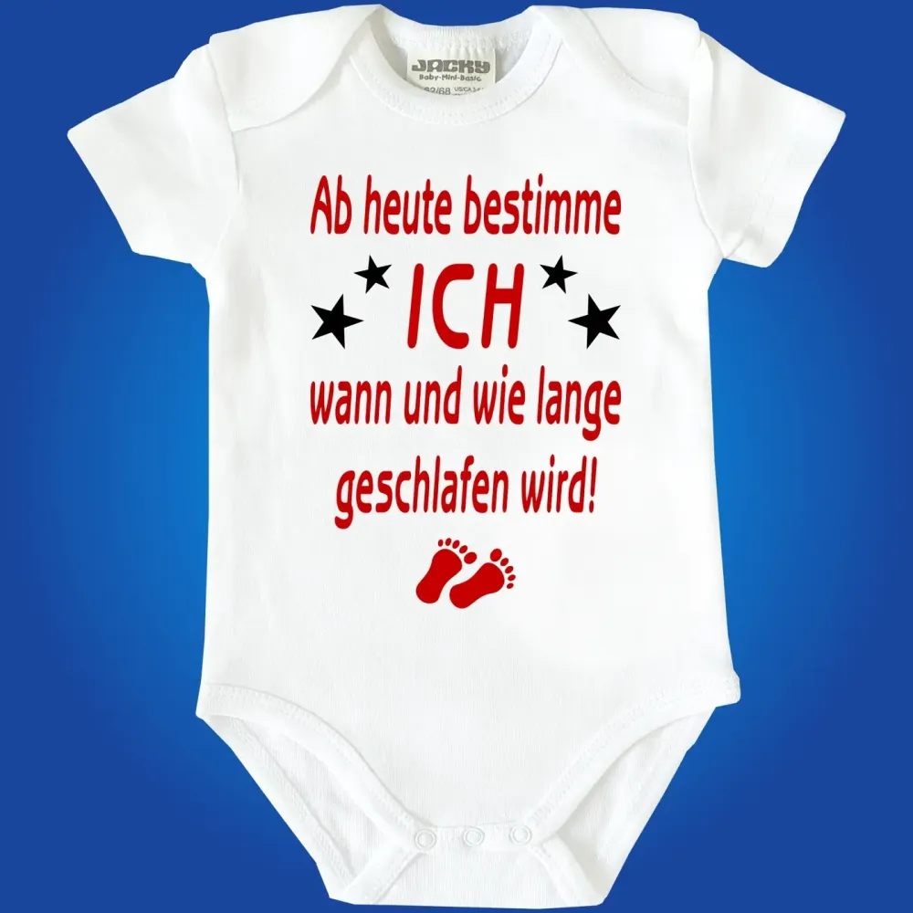 Baby‑Body mit frechem Eltern‑Spruch und modernem Design
