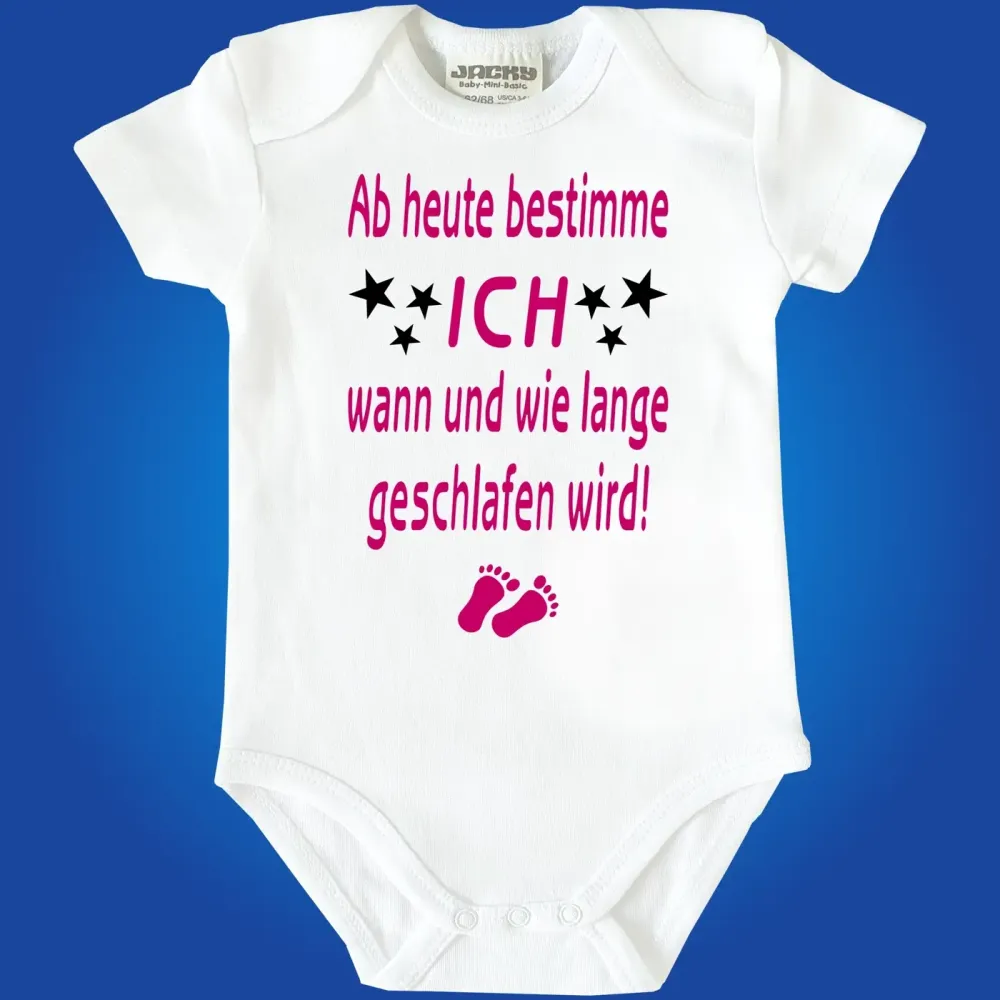 Baby-Body mit Spruch für Eltern Schlaflosigkeit