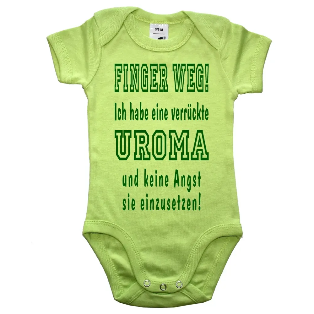 Witziger Babybody Finger weg