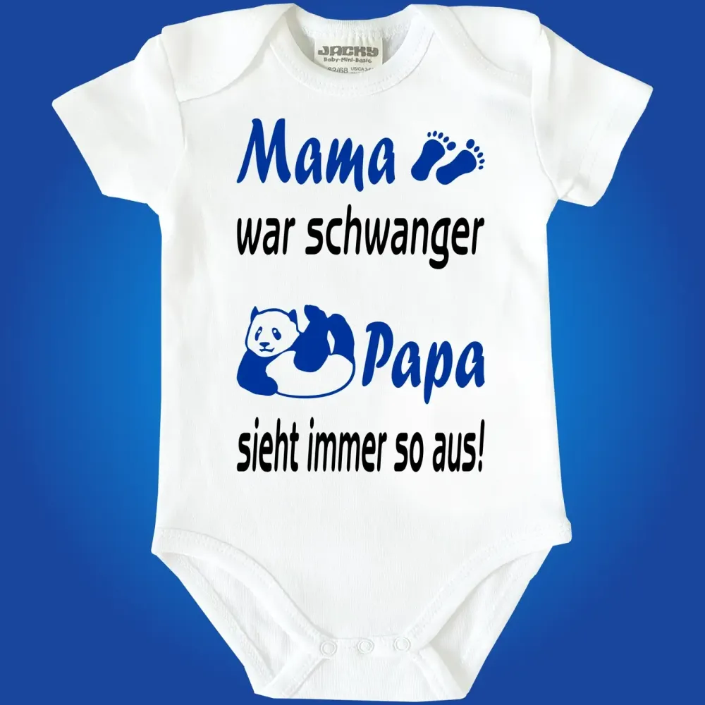 Lustiger Baby Body mit Panda Motiv