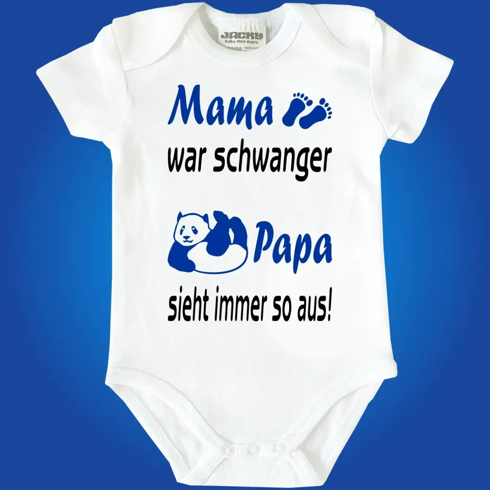 Lustiger Baby Body mit Panda Motiv