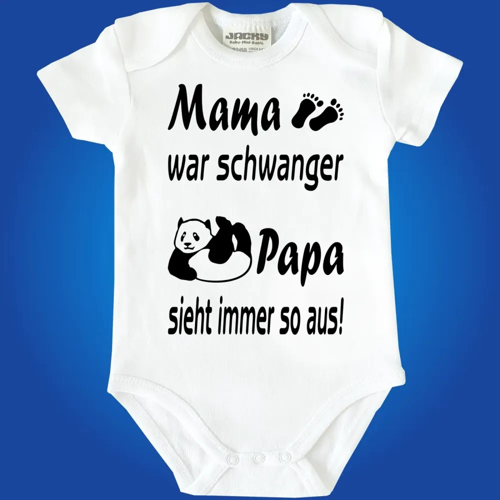 Preview: Weißer Baby Body mit lustigem Spruch