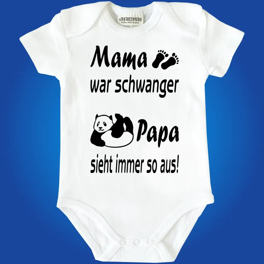 Preview: Weißer Baby Body mit lustigem Spruch
