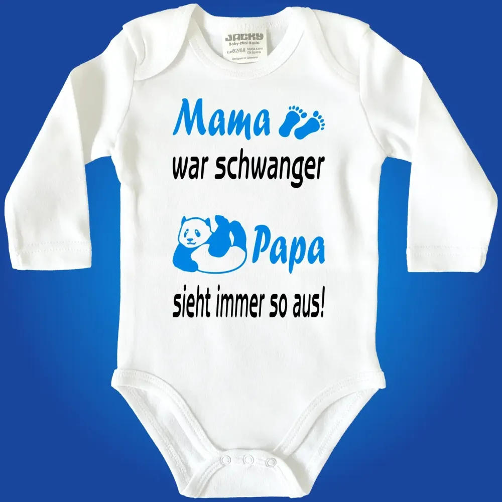 Baby Kurzarmbody Panda Motiv