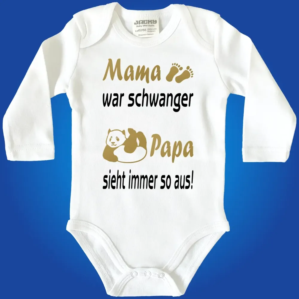 Preview: Weißer Baby Body mit lustigem Spruch