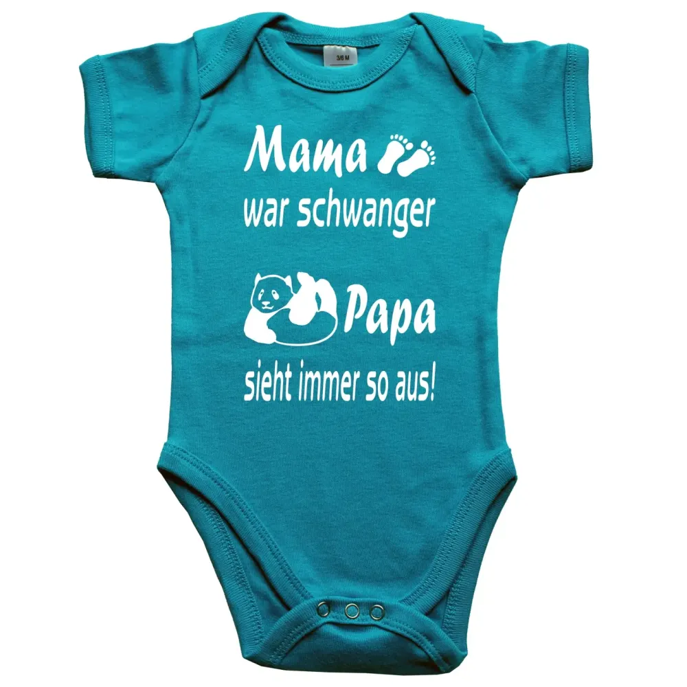Babybody Panda Design aus Baumwolle