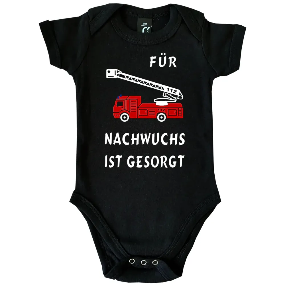 Baby-Body für Feuerwehr-Nachwuchs mit Feuerwehrauto