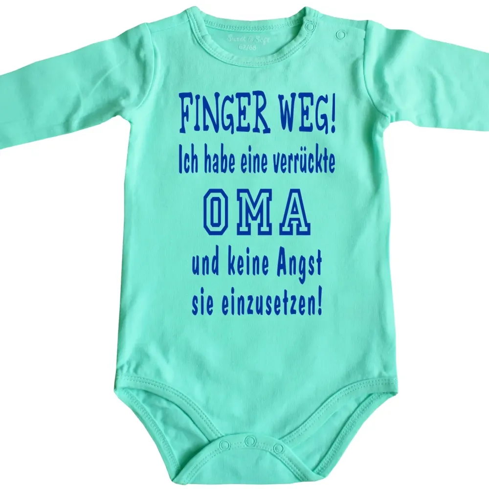Babybody „Ich habe einen verrückten Papa“ in verschiedenen Farben