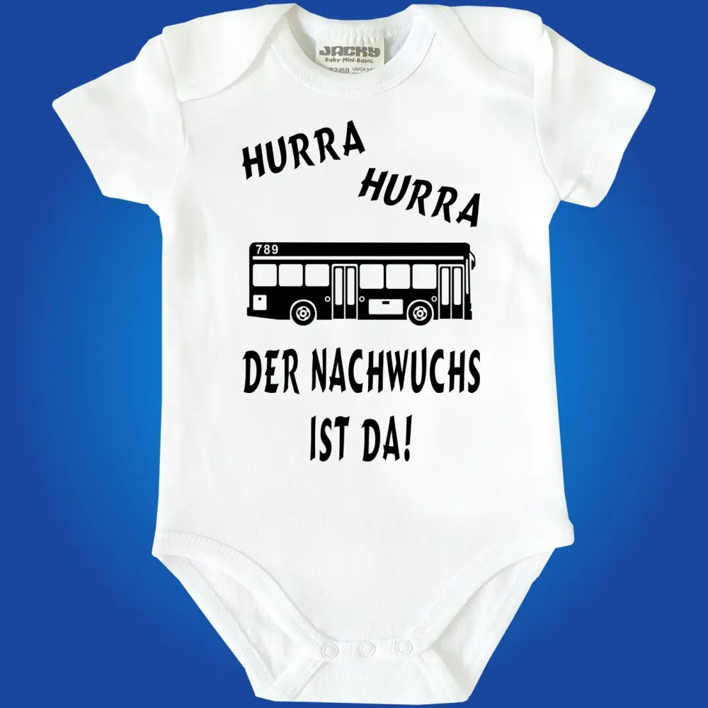 Babybody mit lustigem Bus‑Design für Babys