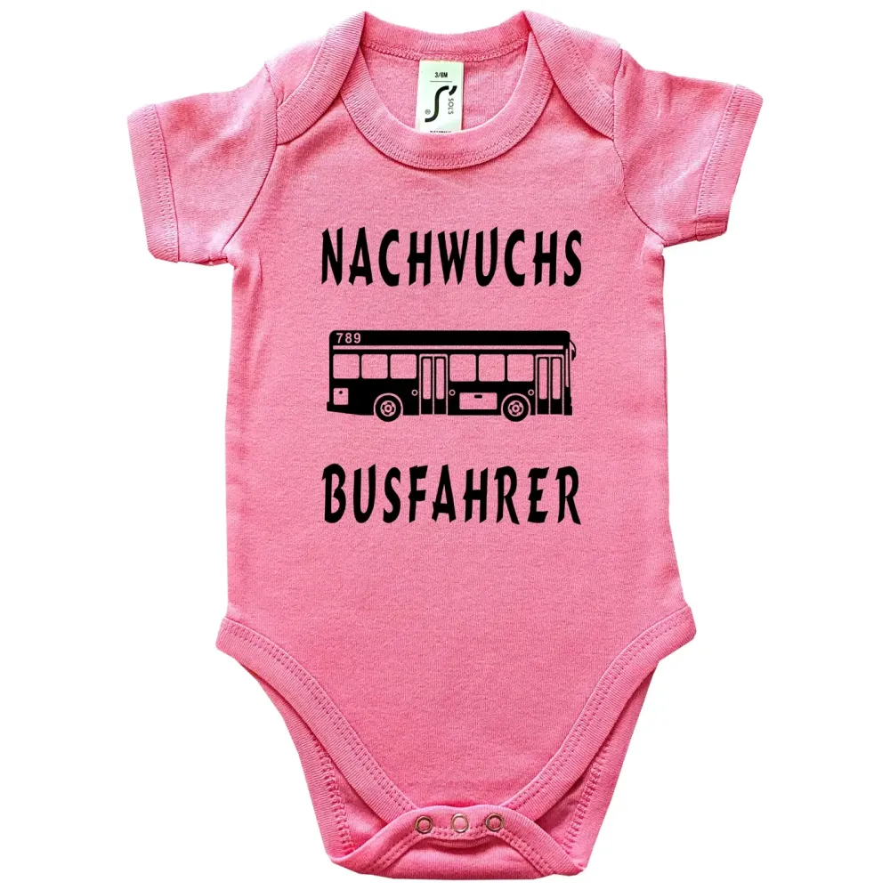 Babybody mit Busfahrerin Nachwuchs Text