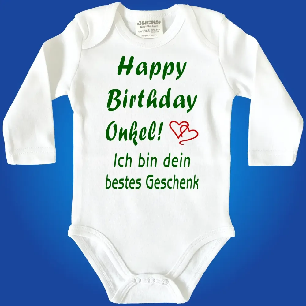 Baby-Body „Happy Birthday lieber Papa – Ich hab dich lieb“