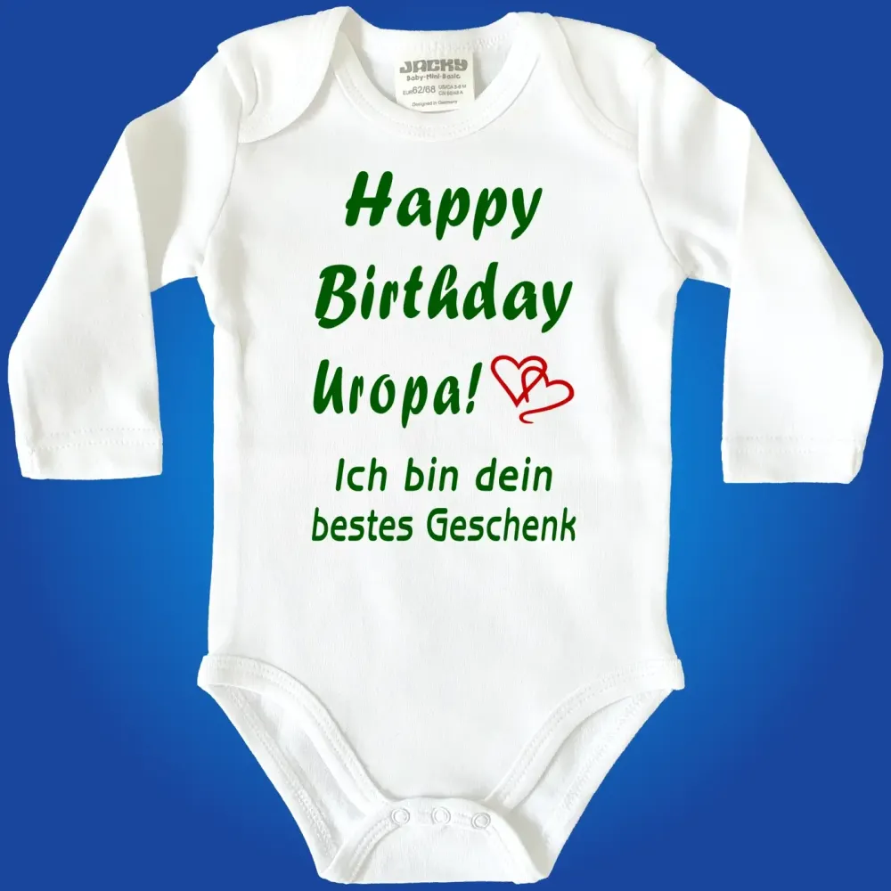 Baby-Body personalisiert Geburtstag