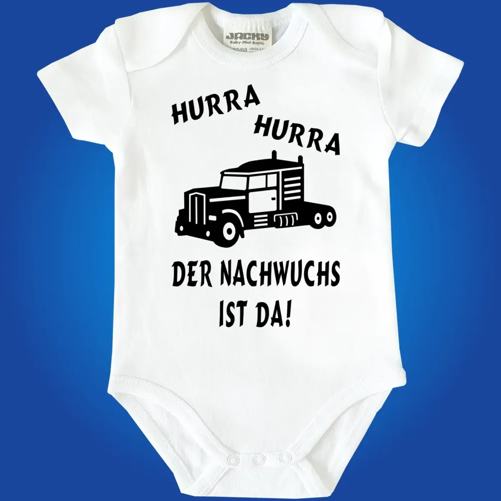 Babybody mit lustigem LKW‑Design für Babys