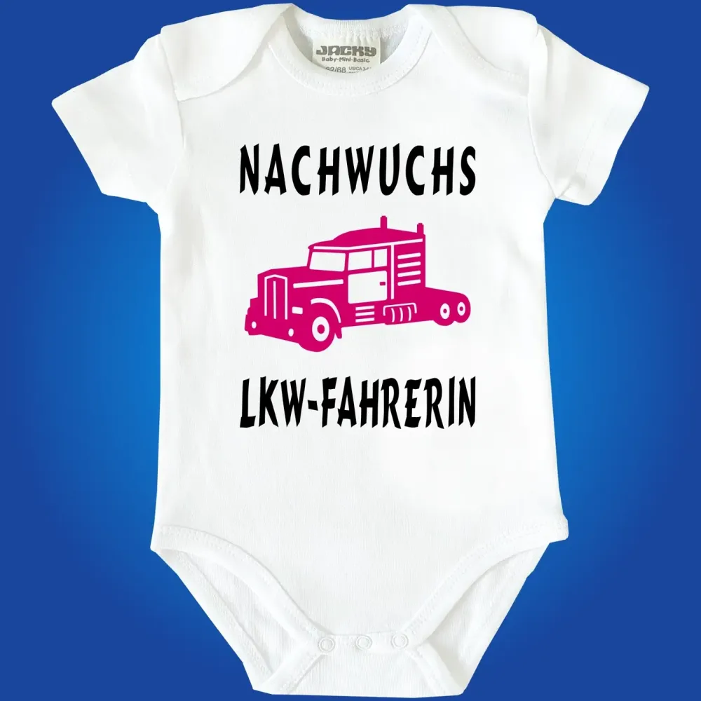 Babybody mit Truck Grafik für Jungen und Mädchen