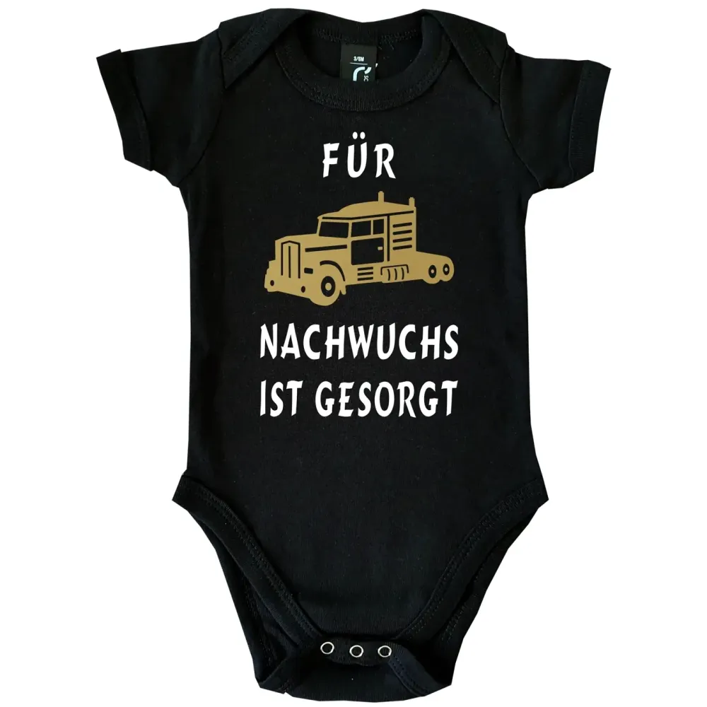 Preview: Babybody „Nachwuchs LKW Fahrer“ mit Truck Grafik
