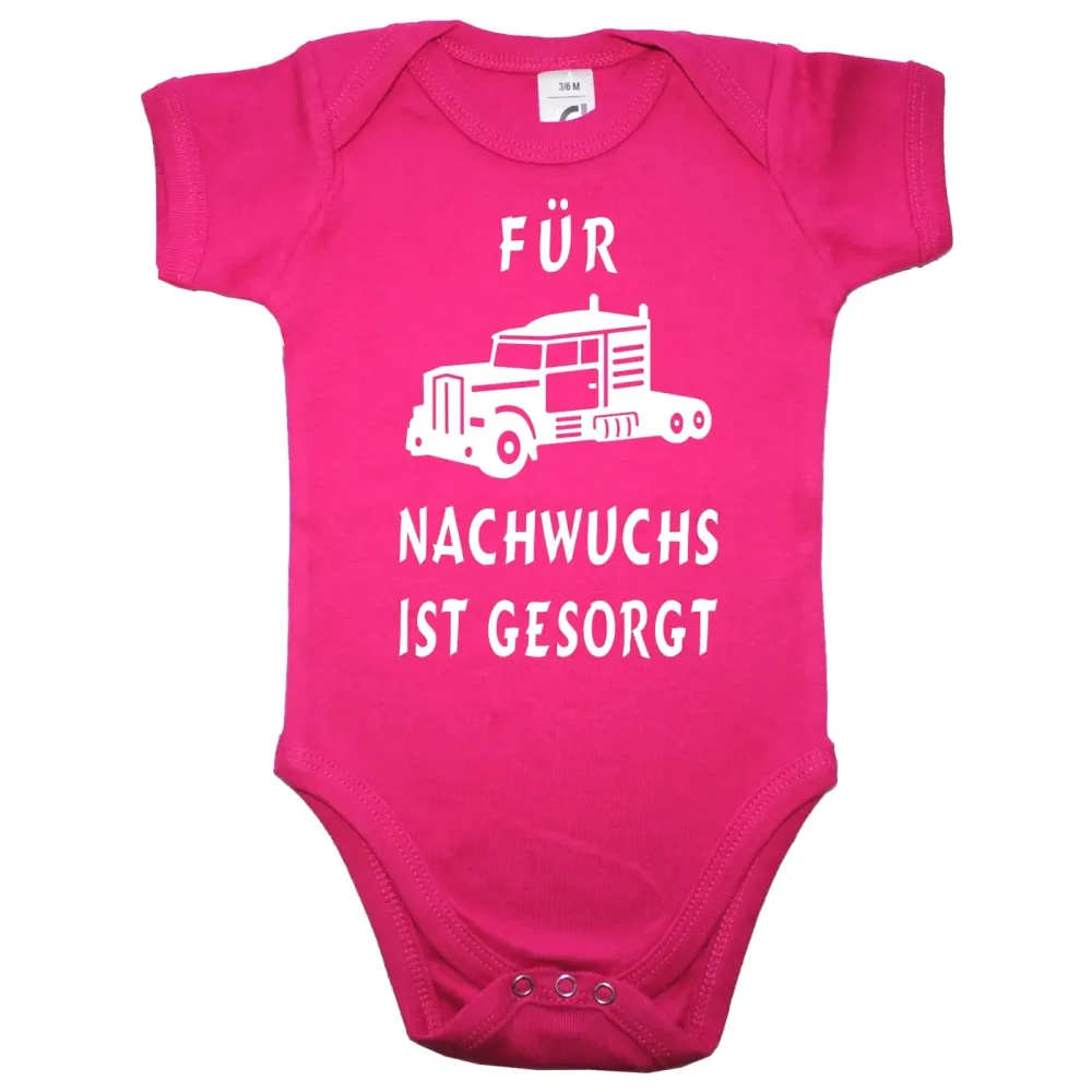 Baby‑Body Nachwuchs LKW‑Fahrer mit Truck‑Motiv