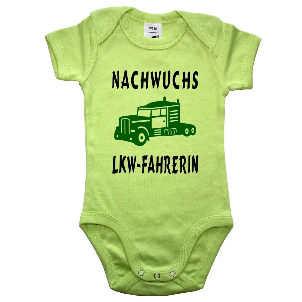 Babybody mit lustigem LKW‑Design für Babys