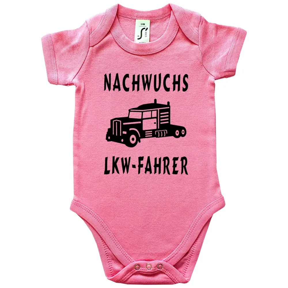 Baby‑Body mit süßem Nachwuchs Trucker Spruch
