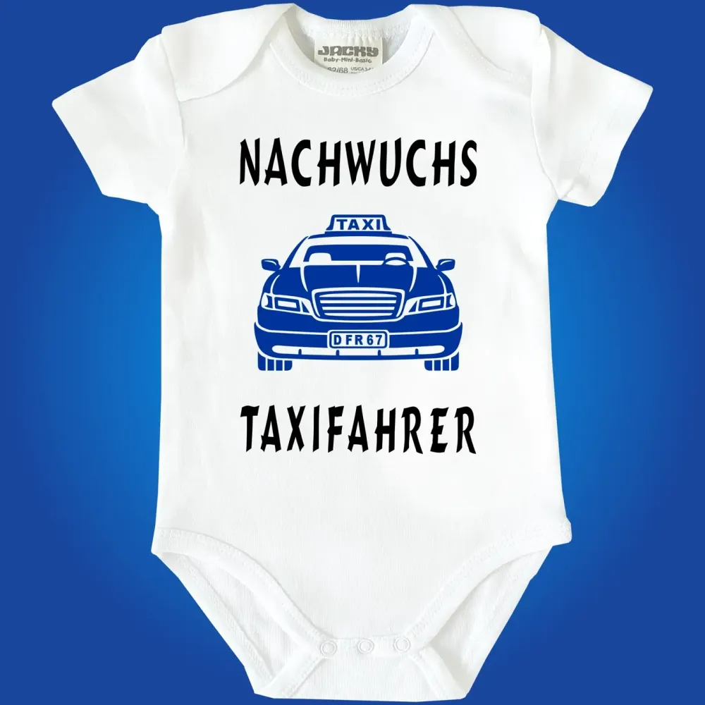 Baby‑Body mit Taxi für Taxifahrer‑Eltern