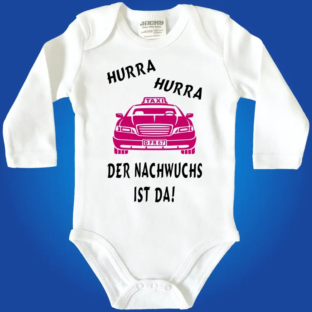 Babybody mit Taxi-Motiv für Jungen und Mädchen