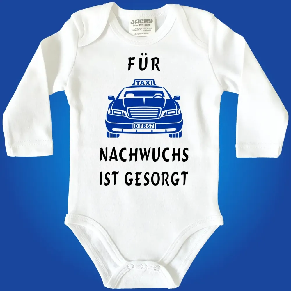 Witziger Babybody mit Taxi‑Aufdruck
