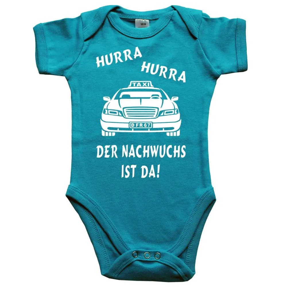 Witziger Babybody mit Taxi‑Aufdruck