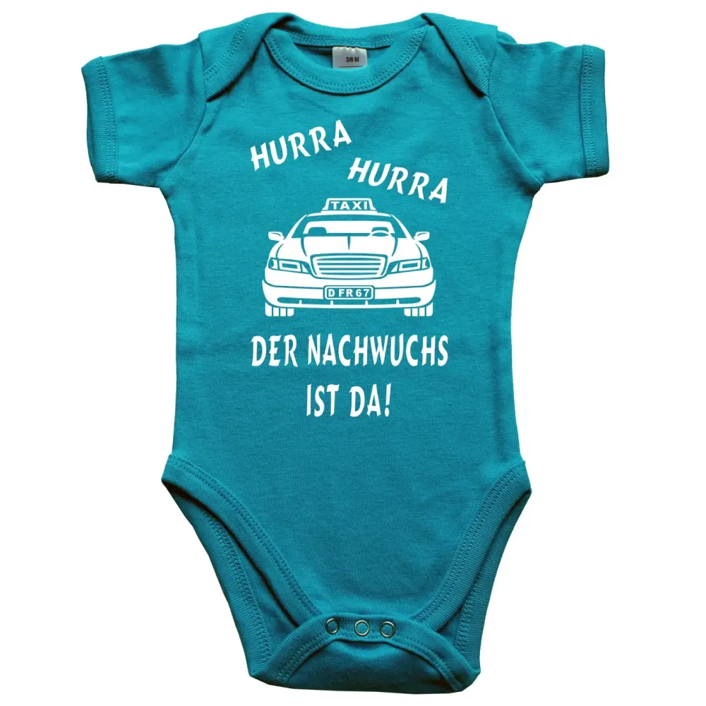 Witziger Babybody mit Taxi‑Aufdruck